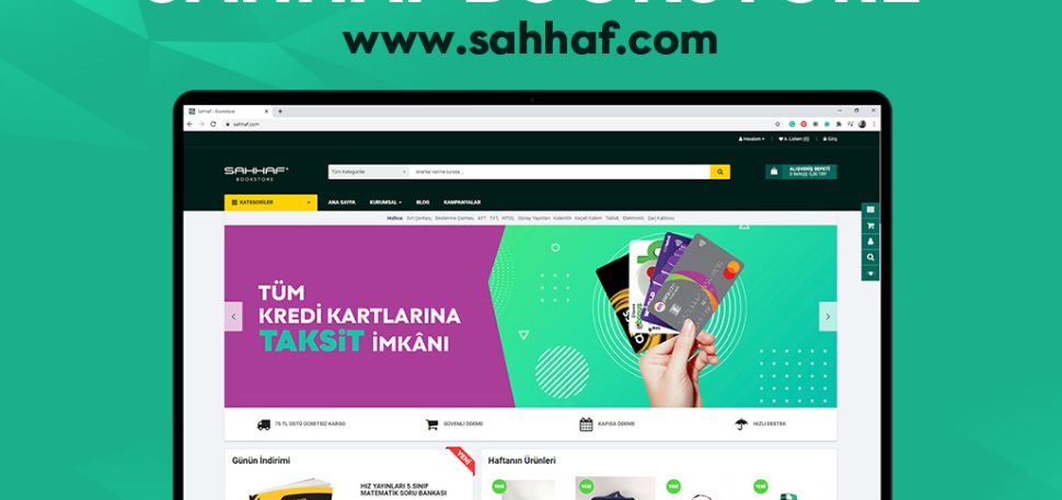 Sahhaf Bookstore – E-Ticaret  Web Site Tasarım ve Yazılımı